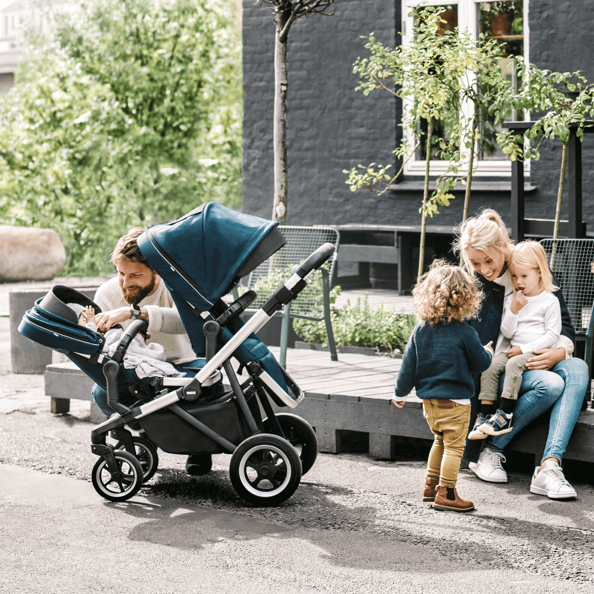Thule Sleek Sibling Seat Stroller