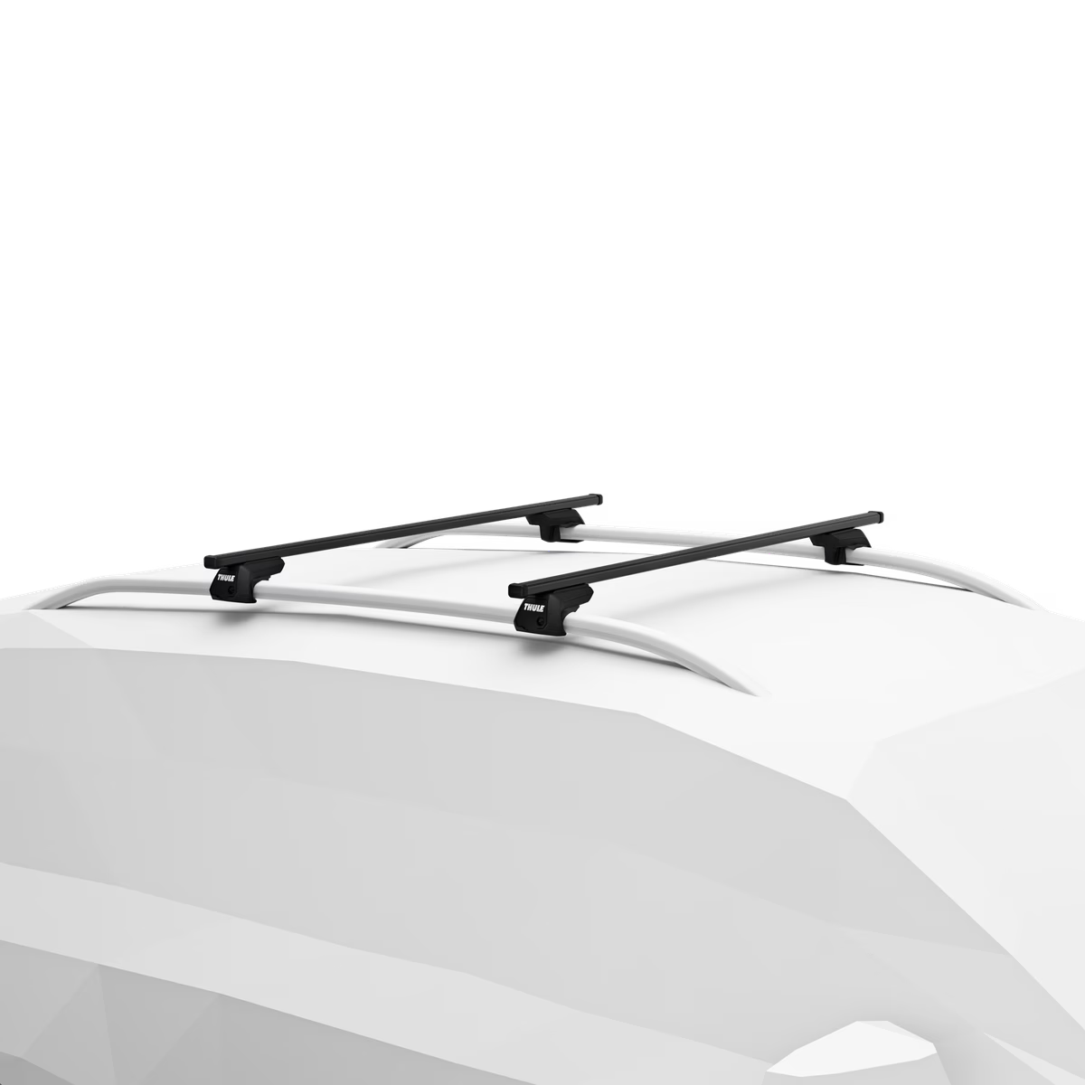 Thule SquareBar Evo Kit for Chrysler Aspen SUV 5-dr w/ Factory Crossbar 2007 to 2009 Roof Racks