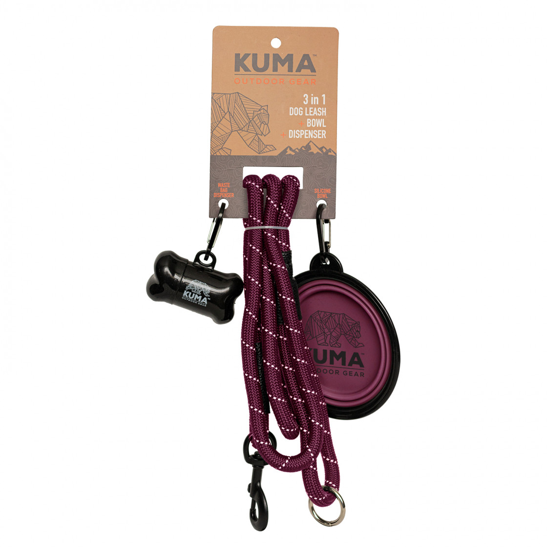Kuma Outdoor Gear 3 in 1 Dog Leash Pet