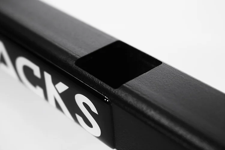 Exposed Racks M/F Rear xBar-TXT BLK Roof Racks