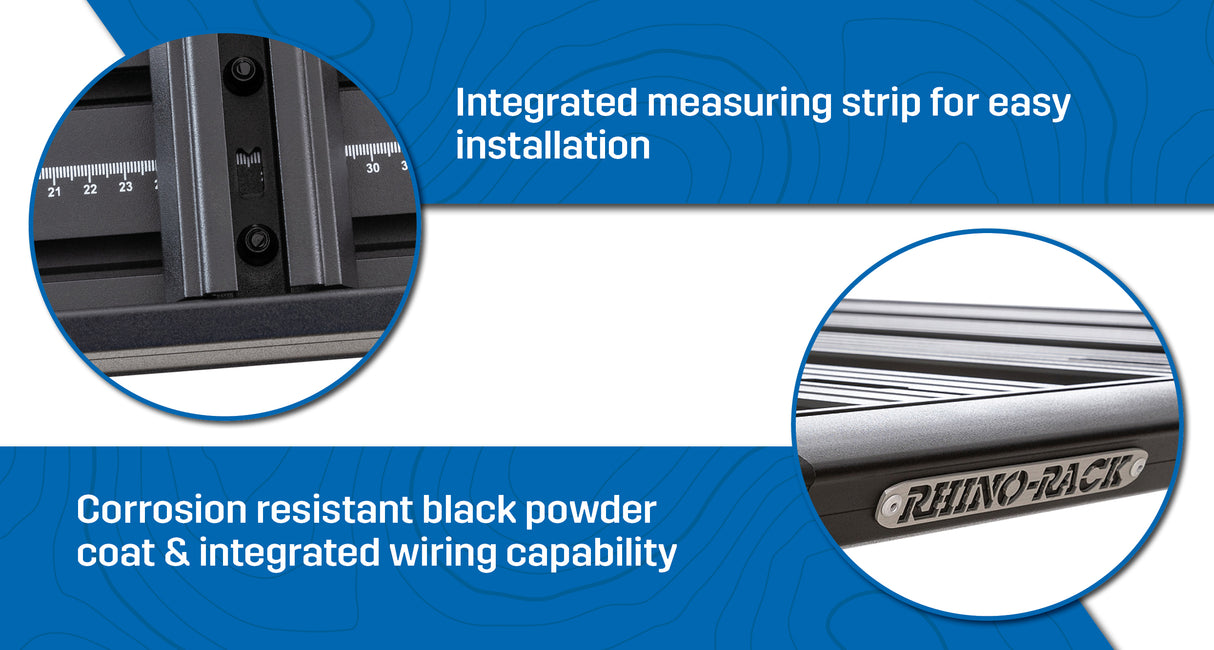 Rhino-Rack Pioneer Platform (60" X 56") Unassembled With 2500 Leg Kit Roof Rack Kit - Modula Racks