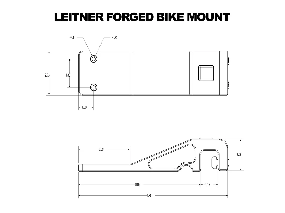 Leitner Designs Forged Bike Mount Bike Rack Accessories