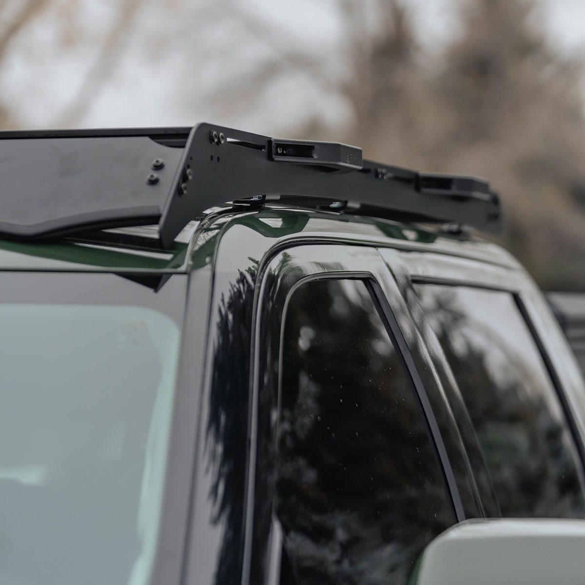 Prinsu Cab Rack Wind Deflector | 3rd Gen Toyota Tundra CrewMax 22 Roof Rack Kit - Modula Racks