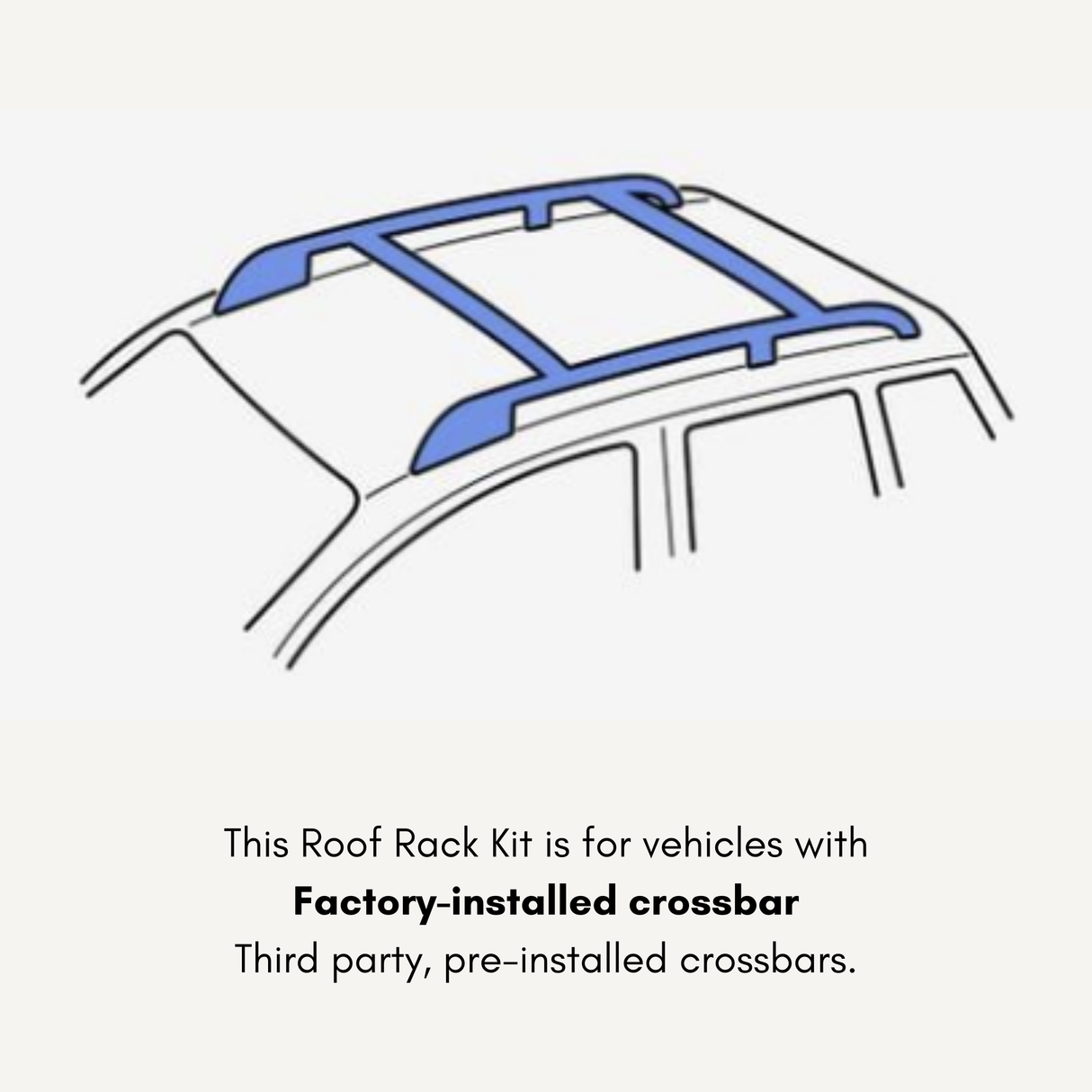 Thule SquareBar Evo Kit for Chrysler Aspen SUV 5-dr w/ Factory Crossbar 2007 to 2009 Roof Racks