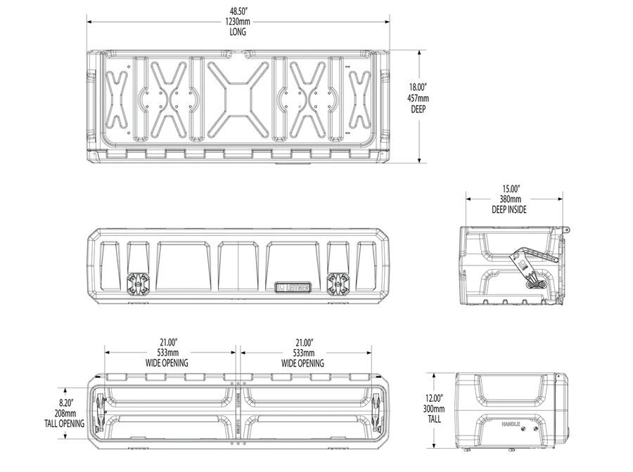 Leitner Designs ACS ROOF GearPod ROOF Rack Accessories - Modula Racks