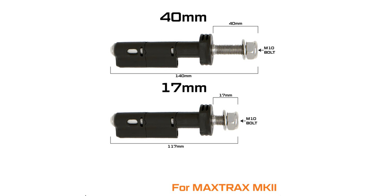 MAXTRAX Mounting Pin Set - MKII 17mm Rack Accessories
