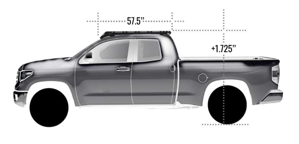 Prinsu Cab Rack | 2nd Gen Toyota Tundra Double 07-21 Roof Racks