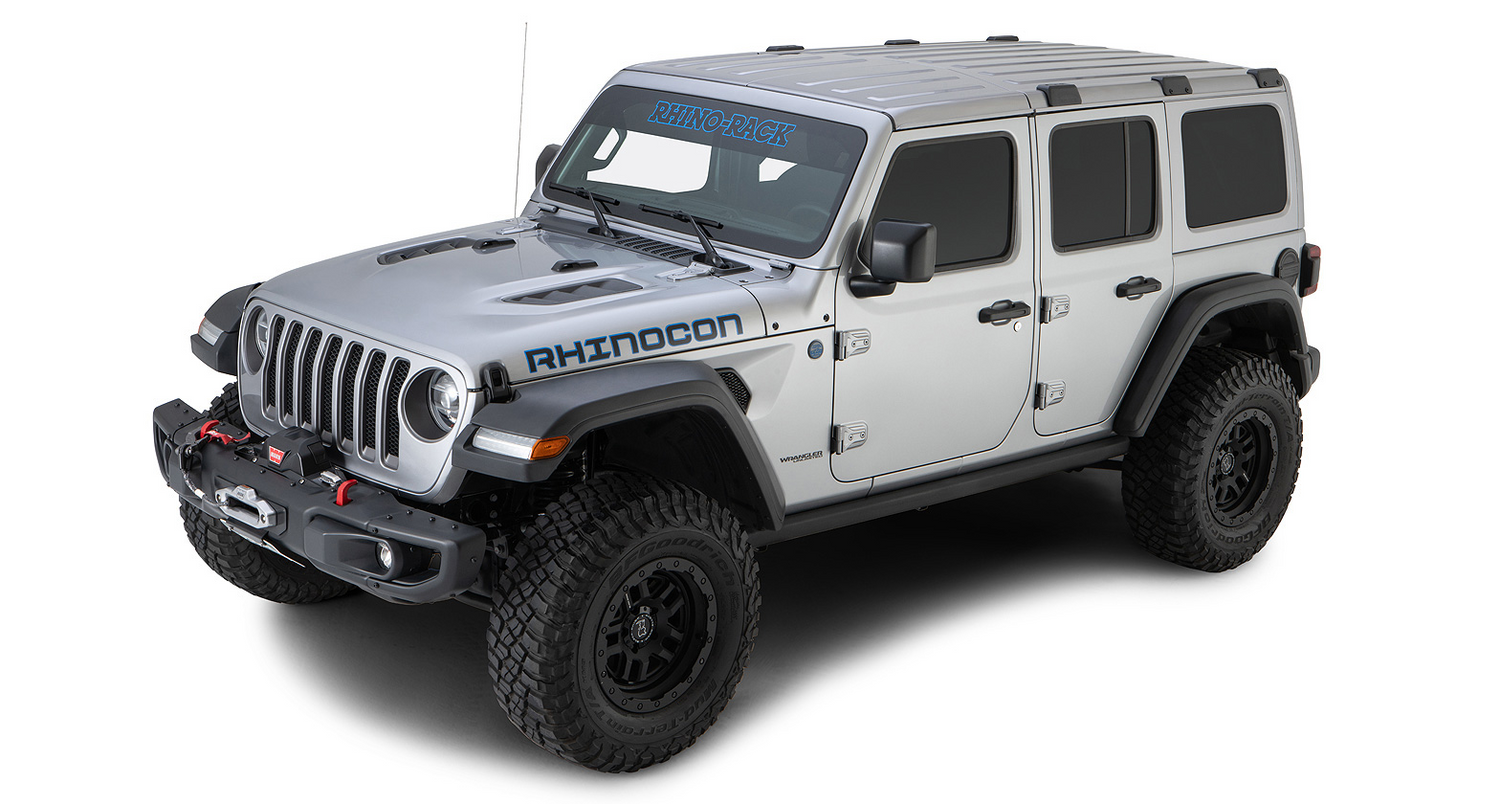 Rhino-Rack Vortex RCL Backbone Roof Rack | Jeep Wrangler 18 to 23 | Black | 3 Bars | 4dr Roof Racks