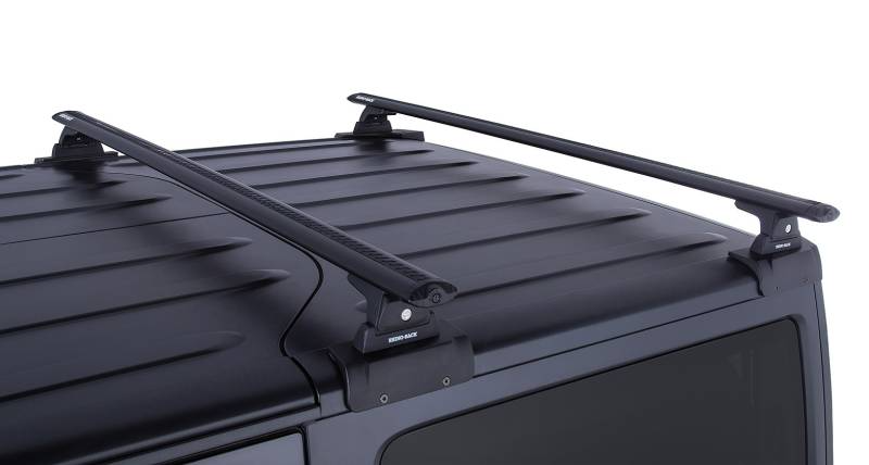 Rhino-Rack Vortex RLT600 Backbone Roof Rack | JEEP Wrangler 2dr SUV Hard Top 07 to 10 Roof Racks