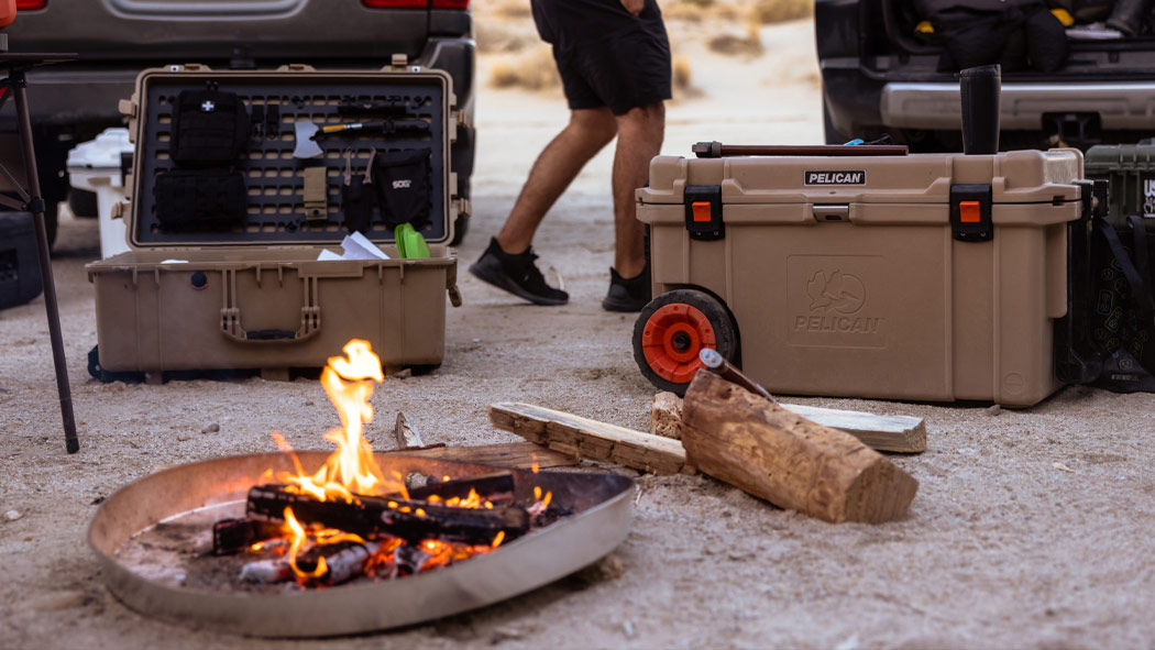 PELICAN 65QW Elite Wheeled Cooler Camp Kitchen