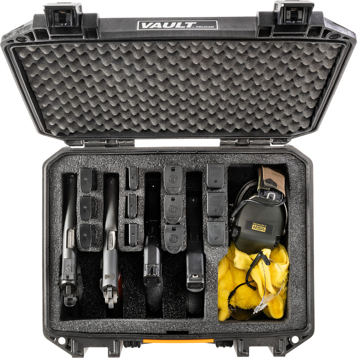PELICAN V300 Vault Universal 5-Pistol Case Black Cargo Carriers