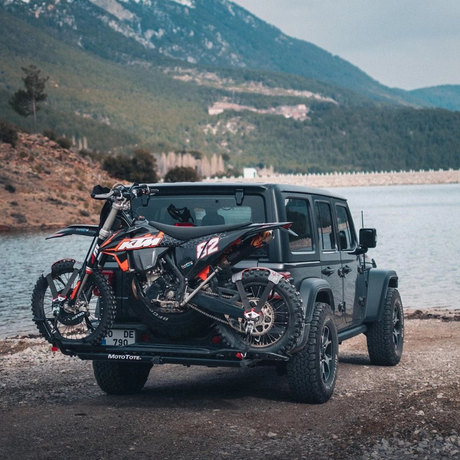 MotoTote Max+ Motorcycle Carrier Motorcycle Rack - Modula Racks