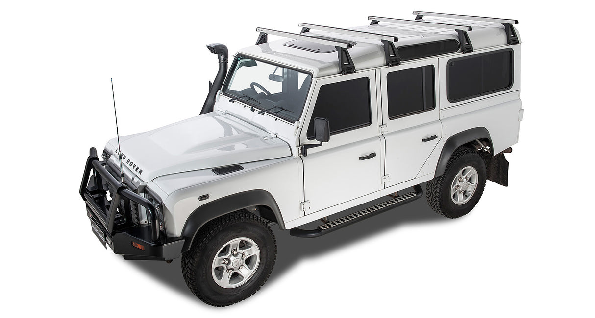 Rhino-Rack Heavy Duty RL210 Roof Rack | LAND ROVER Defender 110 4dr 4WD 93 to 94 Roof Rack Kit - Modula Racks