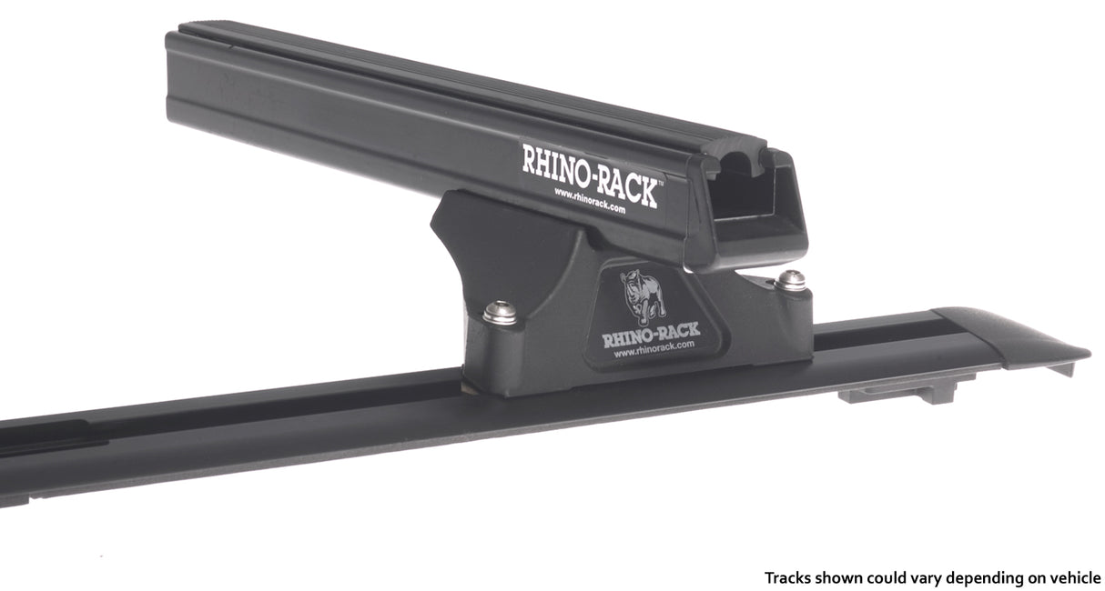 Rhino-Rack Heavy Duty RLTP Trackmount Roof Rack | NISSAN Frontier D40 4dr Pick Up Crew Cab 05 to 19 Roof Rack Kit - Modula Racks