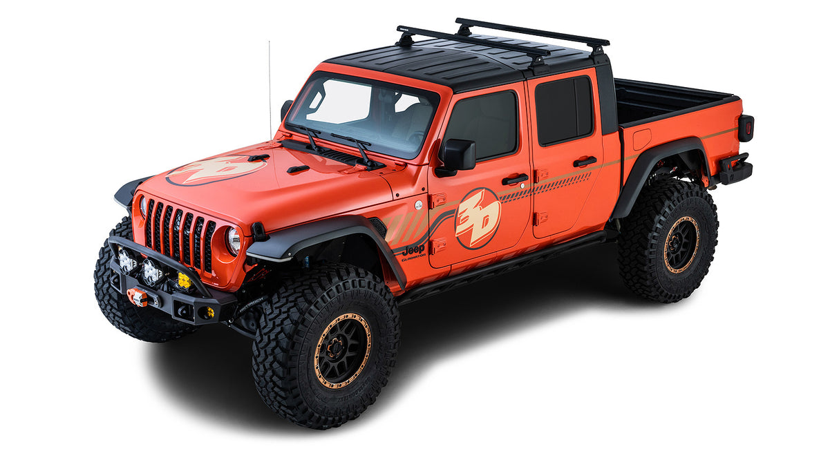 Rhino-Rack Heavy Duty Rhino-Rack Backbone Roof Rack with RLT600 Legs | JEEP Gladiator JT 4dr Pick Up 20 to 21  - Modula Racks