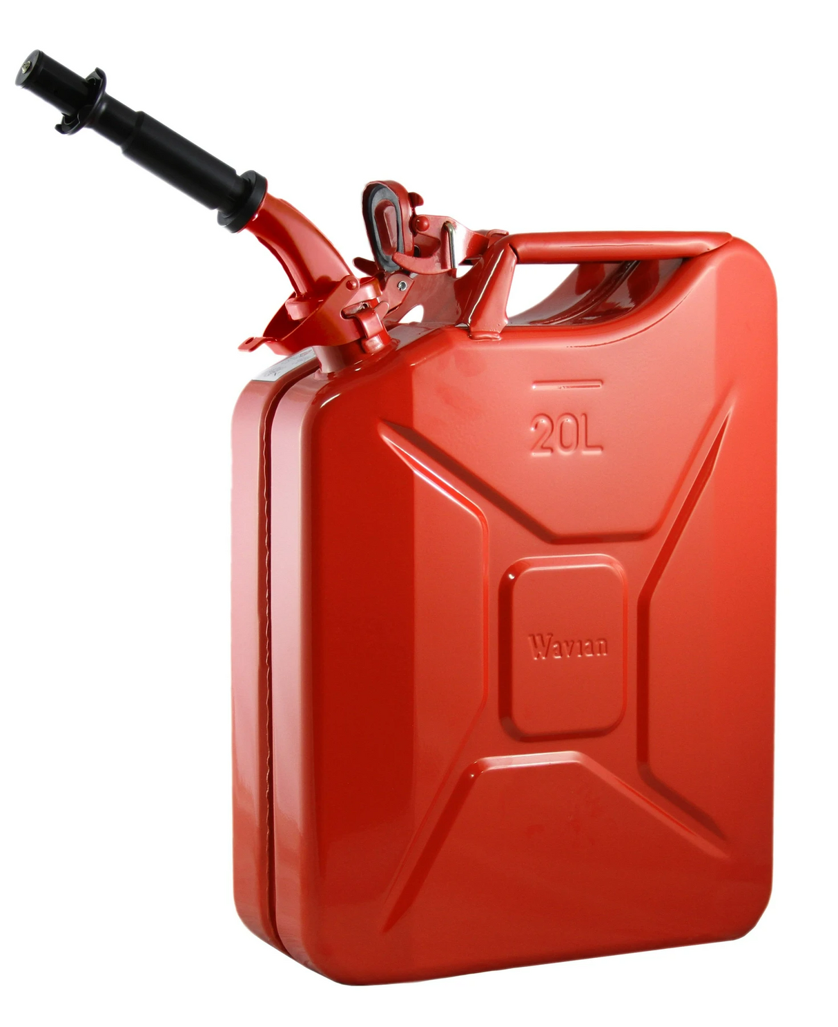 Wavian 20L Red Steel Jerry Can NATO style Fuel Container - Modula Racks