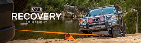 ARB Recovery Strap; Snatch Strap; 2-3/8 Inch x 30 Foot; 17,500 Pound Capacity; Without Sleeve; Orange; Nylon  - Modula Racks