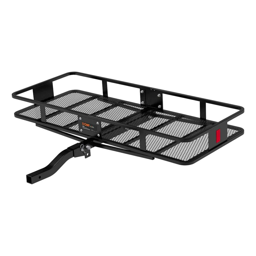 Curt Curt Black Steel Basket Cargo Carrier (Folding 2" Shank, 500 Lbs.) | 60" x 24"  - Modula Racks