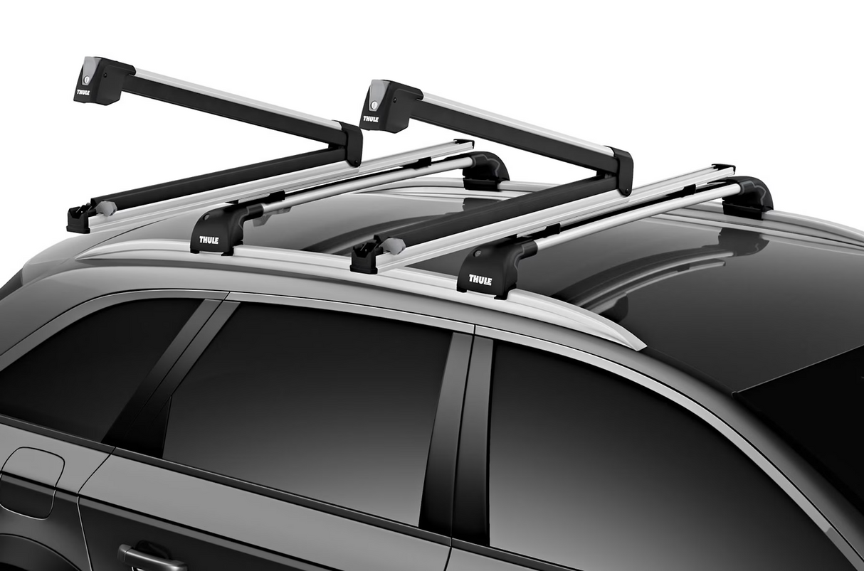 Thule Snowpack Extender (Silver) Clamshell Ski Rack - Modula Racks