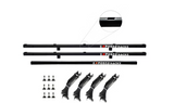 Exposed Racks No Drill Click-In Roof Rack Kit | Jeep Wrangler JK (2dr & 4DR) Hard Top | Black Roof Racks