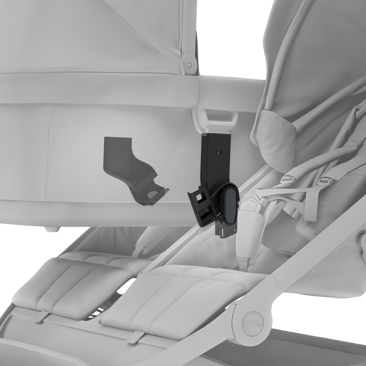 Thule Urban Glide 3 Double Stroller Bassinet Adapter Stroller