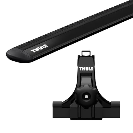 Thule WingBar Evo Kit for Jeep Wrangler SUV 4-dr w/ Rain Gutters 2007 to 2017 Roof Racks