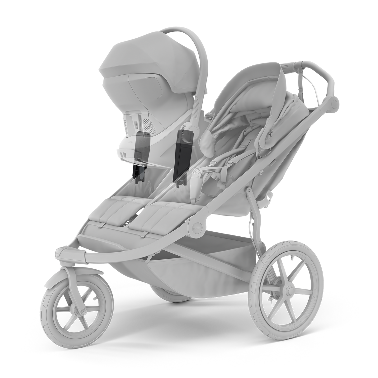 Thule Urban Glide 3 Double - With Magnetic Straps - 10101998 Stroller