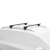 Thule SquareBar Evo Kit for Mercury Tracer Sedan 4-dr w/ Rain Gutters 1987 to 1990 Roof Racks