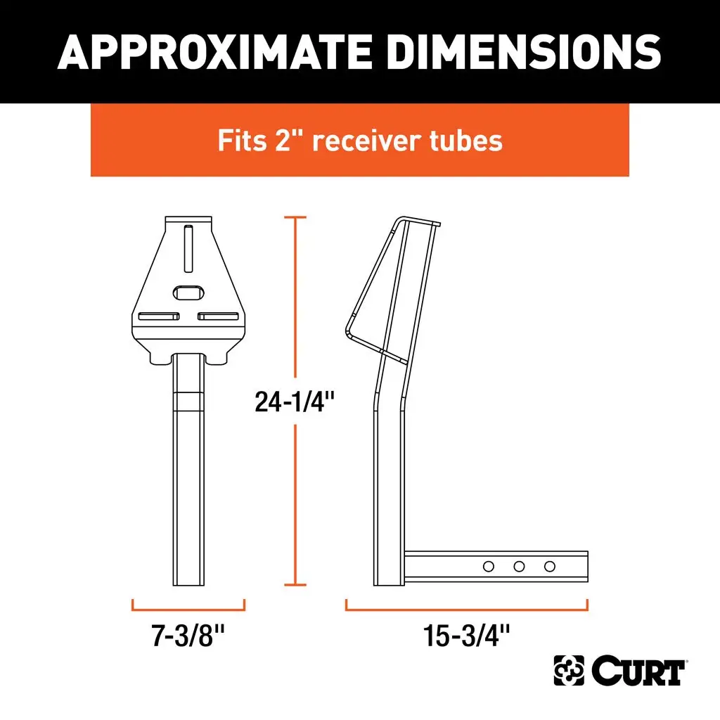 Curt Hitch-Mounted Spare Tire Mount 