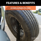 Curt Hitch-Mounted Spare Tire Mount 