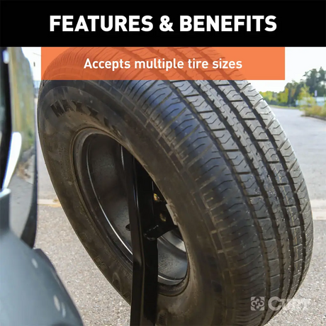 Curt Hitch-Mounted Spare Tire Mount 