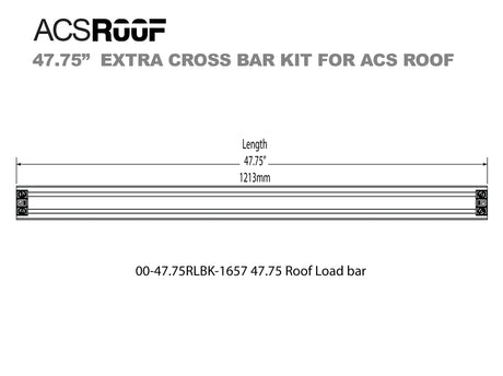 Leitner Designs ACS ROOF Extra Load Bar Kit Rack Accessories - Modula Racks