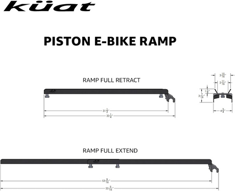 Kuat Bike Ramp | Piston Pro/ Piston Pro X Bike Rack Accessories