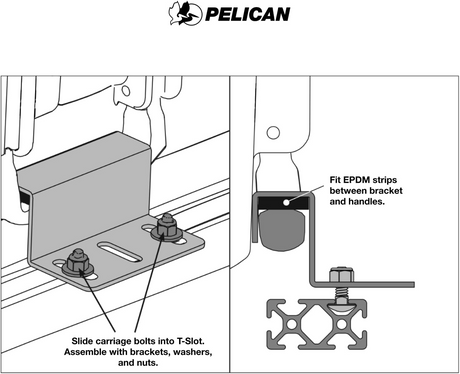 PELICAN LGMT-001V Vault Case Roof Mount Rack Accessories