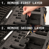 PELICAN V300 Vault Universal 5-Pistol Case Black Cargo Carriers