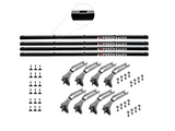 Exposed Racks No Drill Click-In Roof Rack JLU 4 Bar Roof Rack Kit - Modula Racks