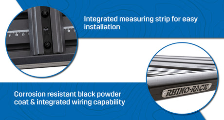 Rhino-Rack Pioneer Platform (60" X 56") Unassembled With 2500 Leg Kit Roof Rack Kit - Modula Racks
