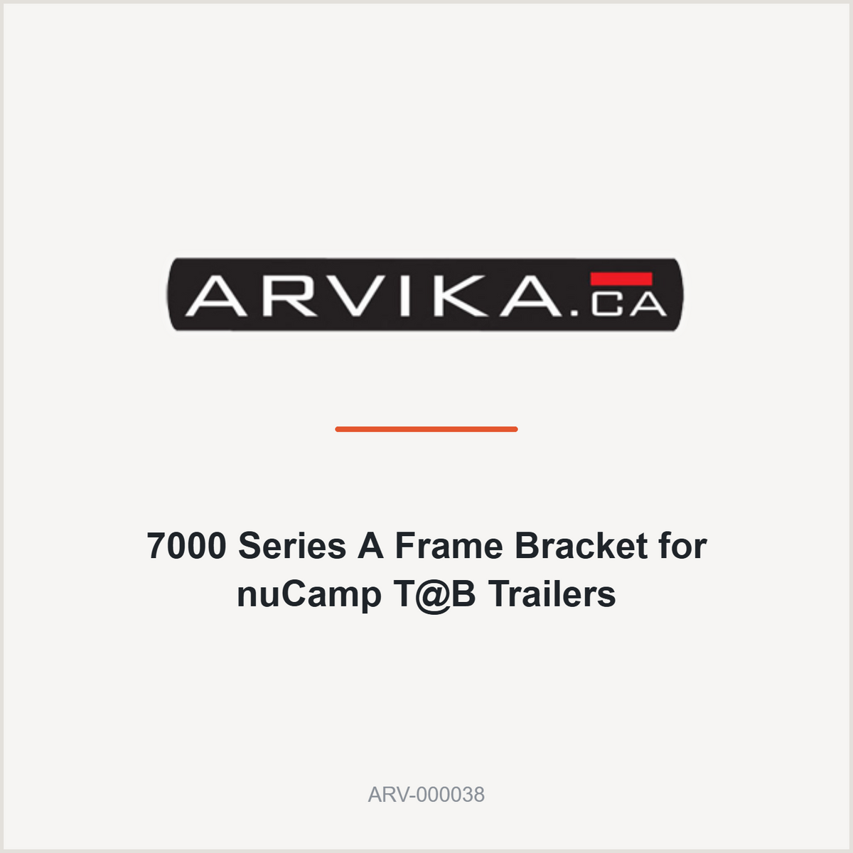 Arvika 7000 Series A Frame Bracket for nuCamp T@B Trailers