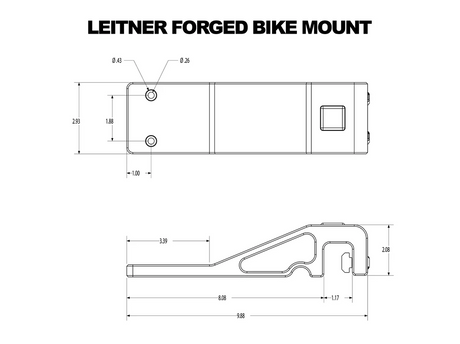 Leitner Designs Forged Bike Mount Bike Rack Accessories