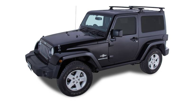 Rhino-Rack Vortex RLT600 Backbone Roof Rack | JEEP Wrangler 2dr SUV Hard Top 07 to 10 Roof Racks