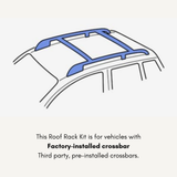 Thule SquareBar Evo Kit for Chrysler Aspen SUV 5-dr w/ Factory Crossbar 2007 to 2009 Roof Racks