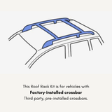 Thule WingBar Evo Kit for Infiniti EX37 SUV 5-dr w/ Factory Crossbar 2013 to 2013 Roof Racks