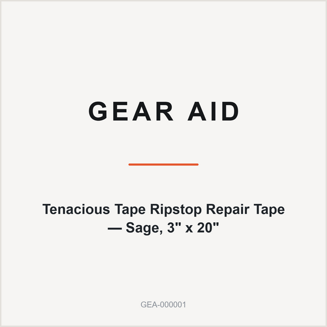 Gear Aid Tenacious Tape Ripstop Repair Tape — Sage, 3" x 20"