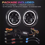 RTX 7'' Jeep RGB Round Headlights Headlights