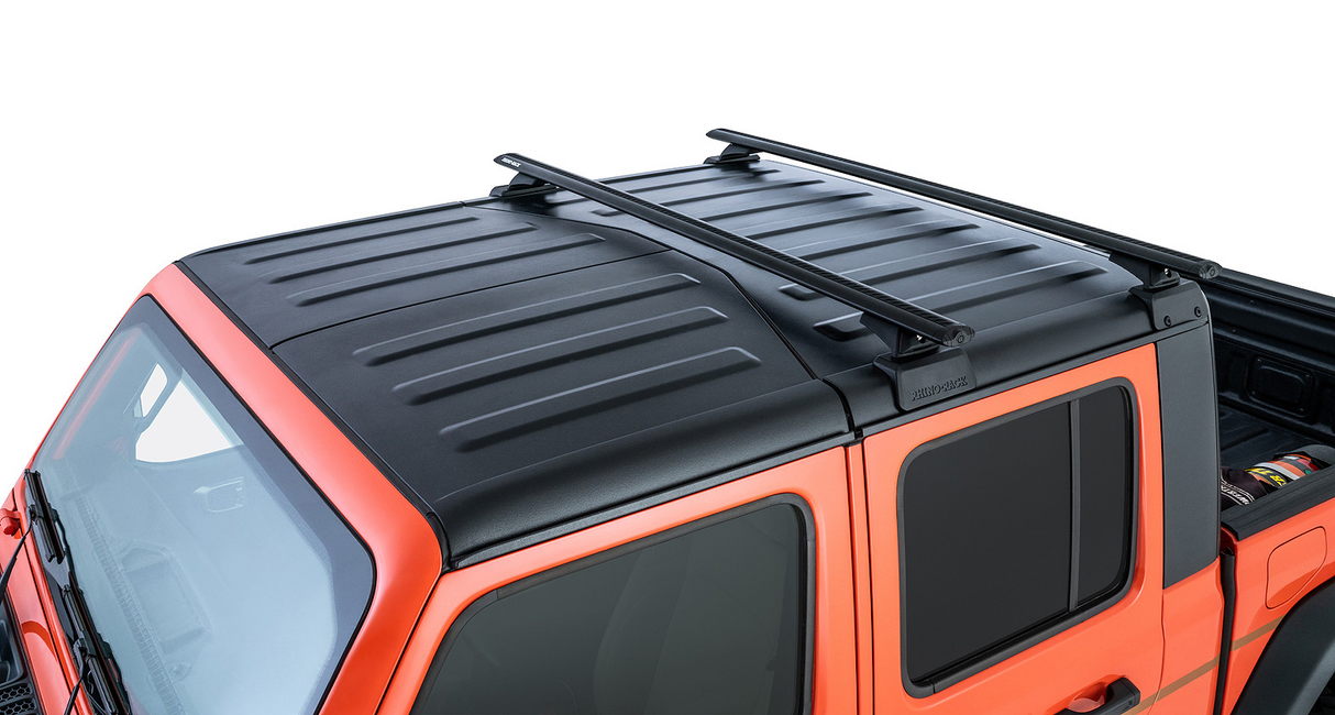 Rhino-Rack Vortex Backbone Roof Rack with RCL Legs | Jeep Gladiator 20 to 24 | Black | 2 Bars | 4dr Roof Racks