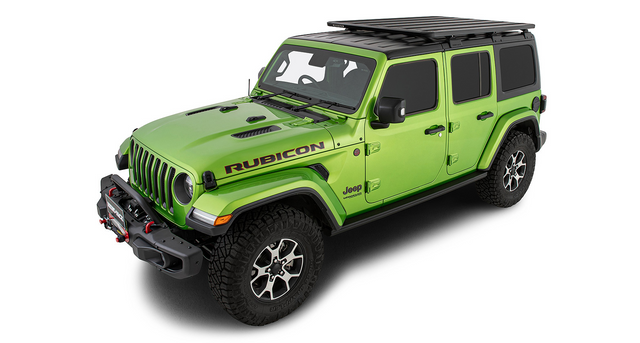 Rhino-Rack Pioneer Platform with Backbone and RCL Legs | JEEP Wrangler JL 4dr Hard Top 18 to 23 Roof Rack Kit - Modula Racks