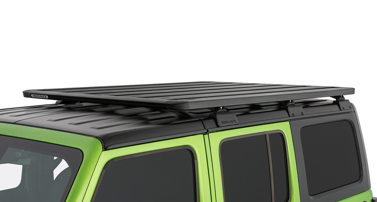 Rhino-Rack Pioneer Platform with Backbone and RCL Legs | JEEP Wrangler JL 4dr Hard Top 18 to 23 Roof Rack Kit - Modula Racks