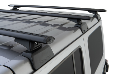 Rhino-Rack Vortex RCL Backbone Roof Rack | Jeep Wrangler 18 to 23 | Black | 3 Bars | 4dr Roof Racks