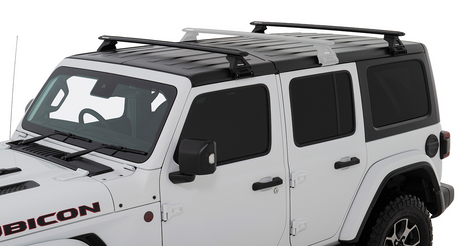 Rhino-Rack Vortex RL110 Roof Rack | Jeep Wrangler 18 to 23 | Black | 4dr Roof Racks