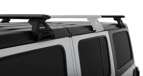 Rhino-Rack Vortex RL110 Roof Rack | Jeep Wrangler 18 to 23 | Black | 4dr Roof Racks